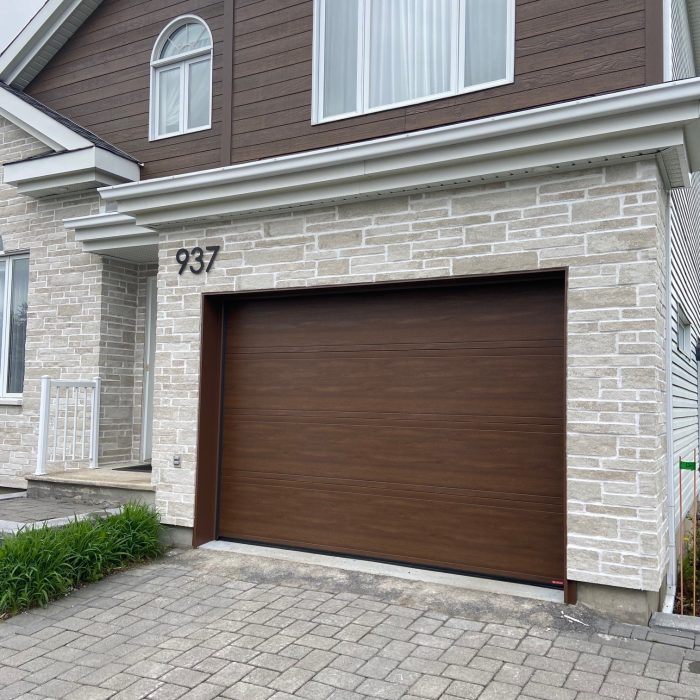 Photo - Moderno 2 lignes Noyer Chocolaté - GARAGA